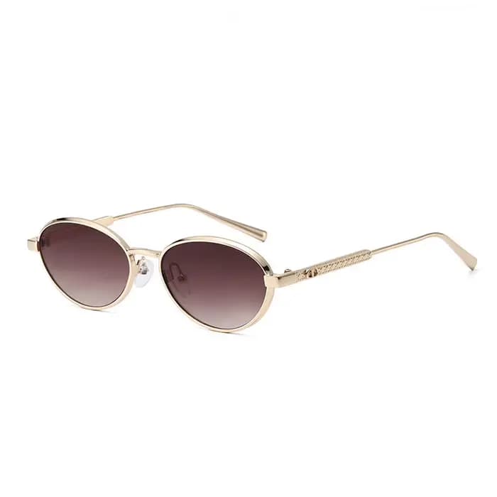 Lunettes de soleil ovales rétro pour femmes