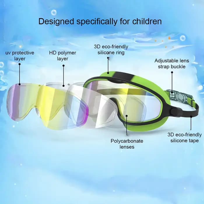 Lunettes de natation Anti-buée pour enfants