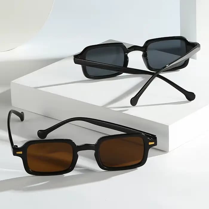 Lunettes de soleil carrées rétro pour femmes
