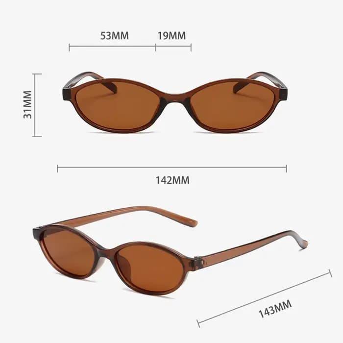 Lunettes de soleil ovales rétro 2026