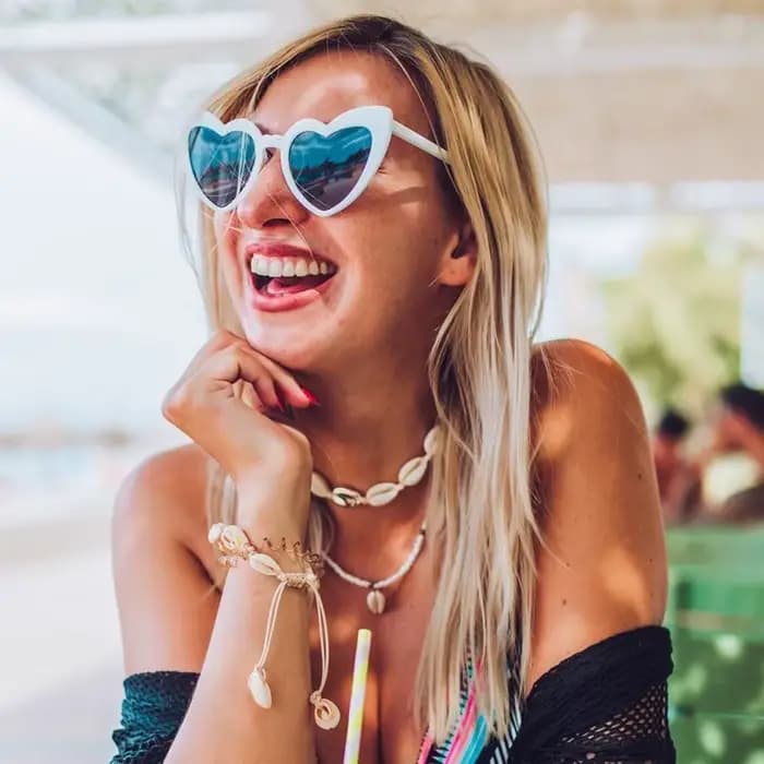Lunettes De soleil en forme De cœur pour femmes