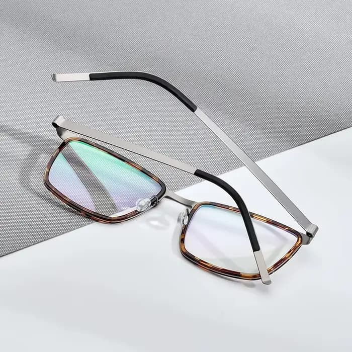FONEX-Montures de lunettes carrées en alliage d'acétate pour hommes, lunettes ultralégères, sans vis, lunettes japonaises Morten, design de marque, Bad, 98629