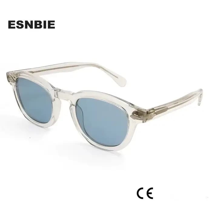 Lunettes de Soleil Transparentes en Acétate