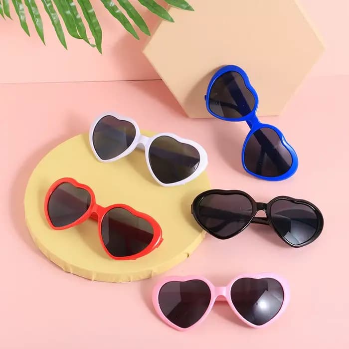 Lunettes à effets de diffraction de coeur d'amour créatifs unisexes