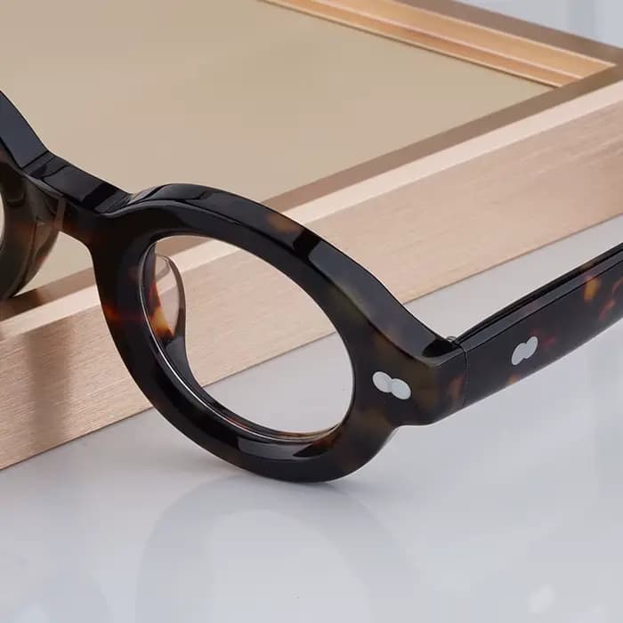 Lunettes tortue en acétate épais de grande taille
