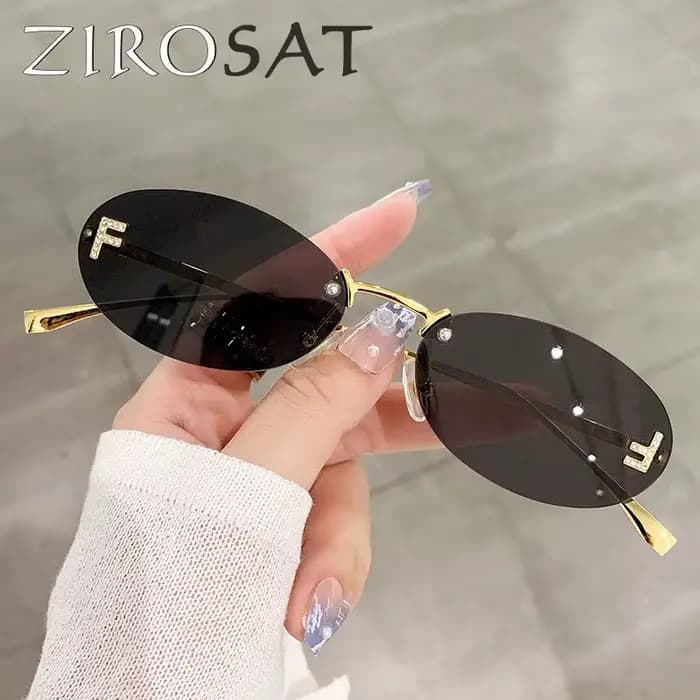 Lunettes de soleil sans monture pour hommes et femmes