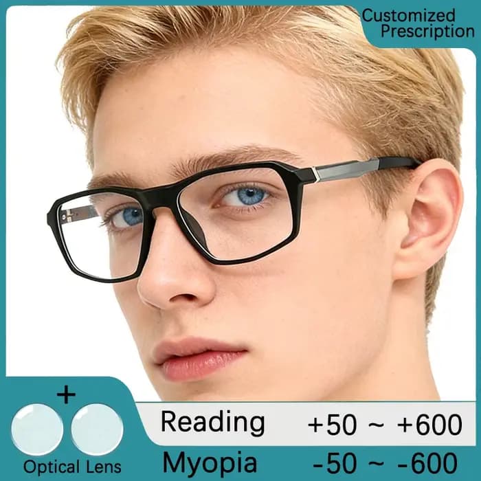 Lunettes de sport pour hommes à monture large