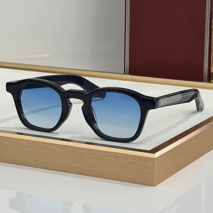Lunettes de soleil carrées artisanales JMM ZEPHIRIN EPOXY pour homme