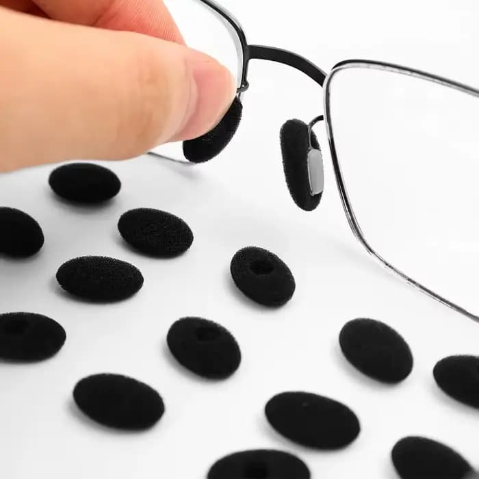 Coussinets de nez autocollants en mousse souple antidérapante pour lunettes