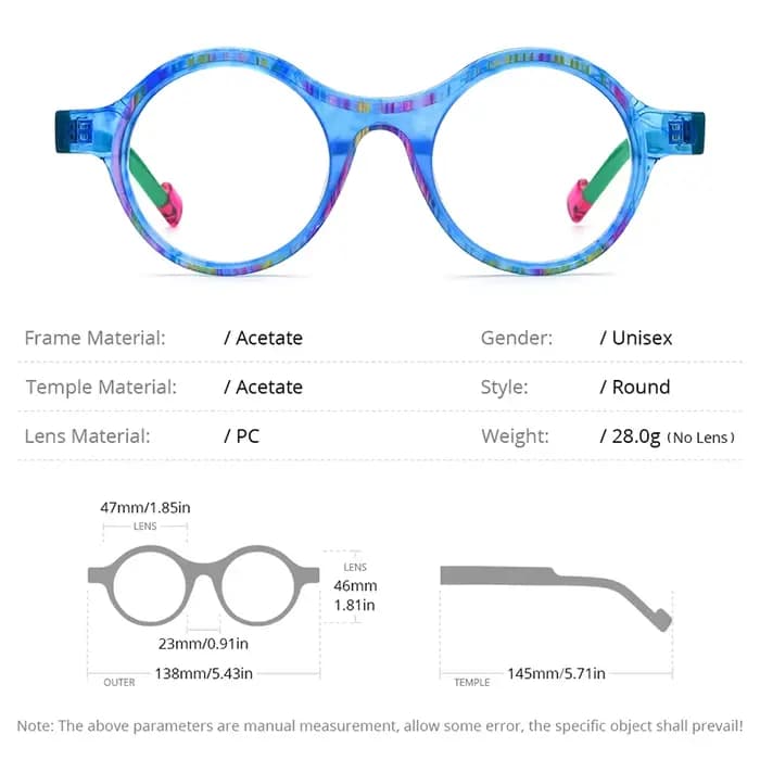 Lunettes à monture en acétate pour femmes