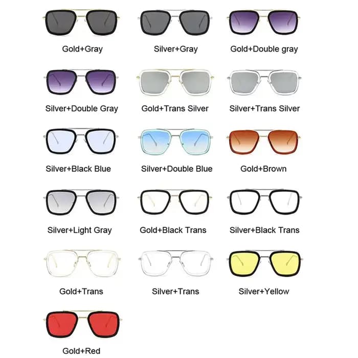 Lunettes de soleil carrées de luxe hommes femmes marque concepteur rétro alliage cadre grandes