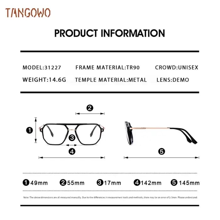 Lunettes de vue TANGOWO pour hommes -1