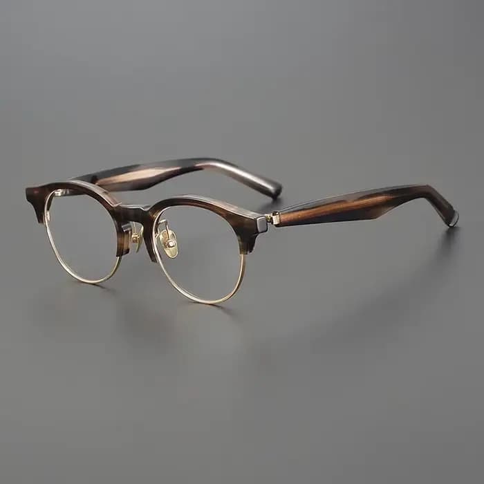 Style japonais lunettes cadre M-92 fait à la main qualité Vintage acétate ovale lunettes hommes femmes concepteur rétro mode lunettes