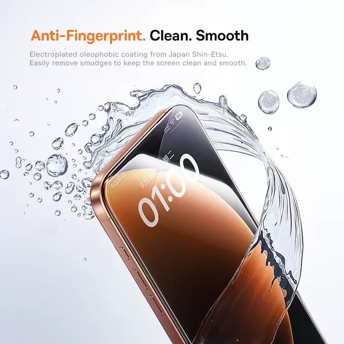 Baseus verre trempé pour iPhone 17 16 15 14 13 12 Pro Max protecteur d'écran HD avec Kit de nettoyage verre Anti-regard Anti-poussière