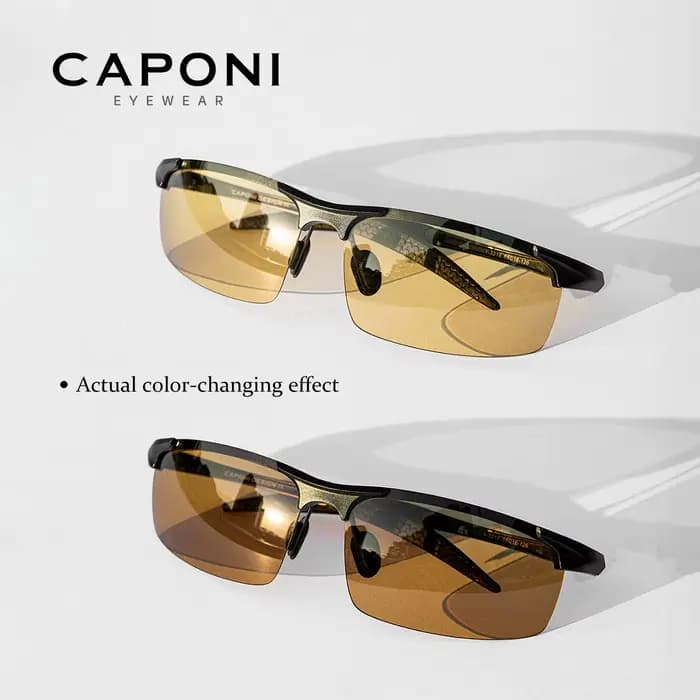 Lunettes de soleil photochromiques pour hommes
