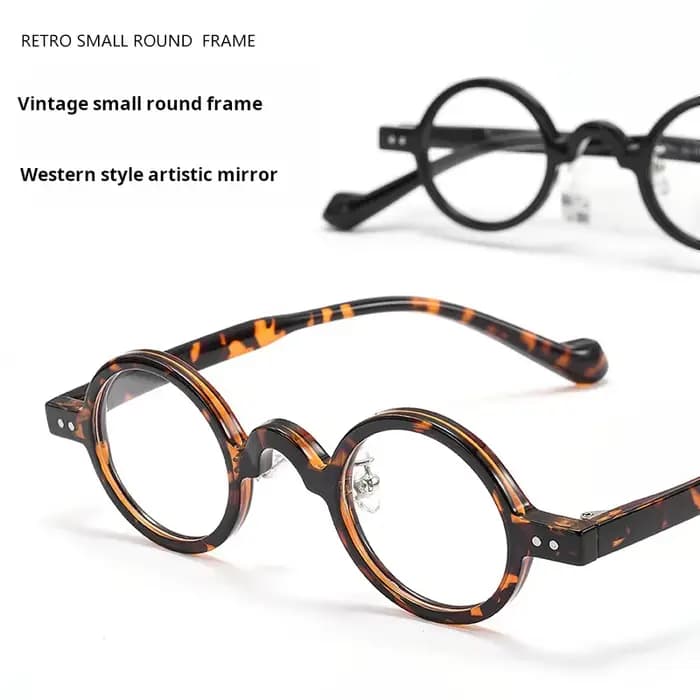 Classique rétro ovale TR90 lunettes cadre hommes femmes rond écaille de tortue rayure