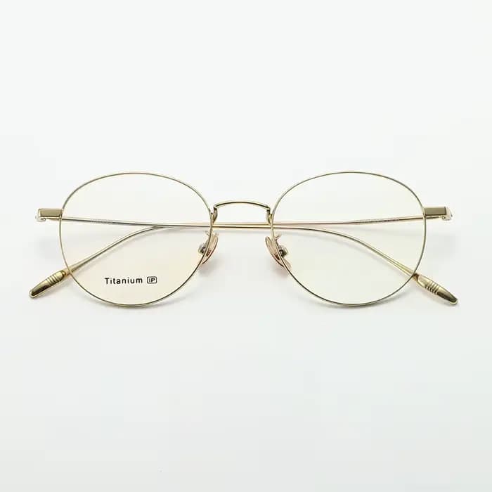 MOMOJA lunettes rondes rétro mode Ultra léger pur titane monture