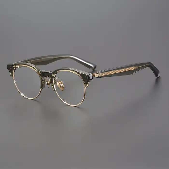 Style japonais lunettes cadre M-92 fait à la main qualité Vintage acétate ovale lunettes hommes femmes concepteur rétro mode lunettes