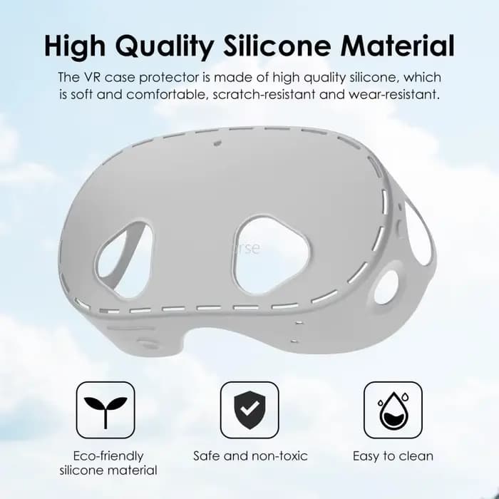 Housse de protection pour Meta Quest 3S, étui de protection anti-rayures, housse en Silicone étanche à la poussière et à l'eau pour Meta Quest 3S