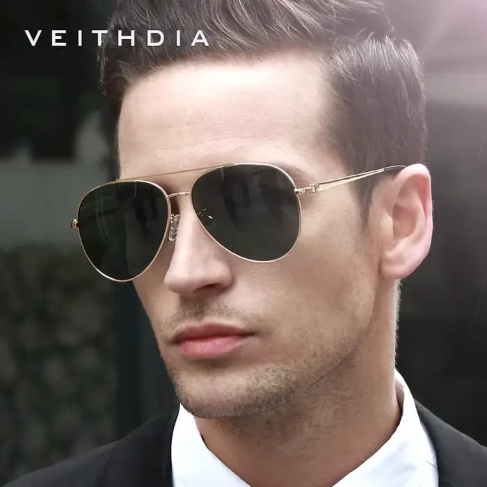 Lunettes de soleil vintage polarisées UV400 pour homme et femme