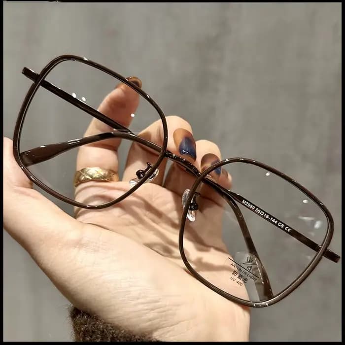 OKH mode grand cadre carré myopie lunettes pour hommes et femmes Anti-bleu Prescription