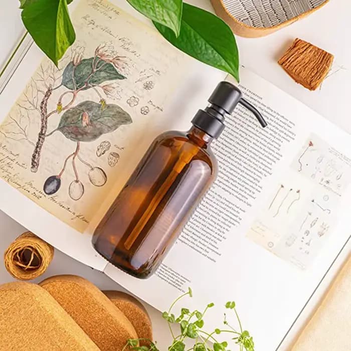 Bouteille en verre manuelle en acier inoxydable pour salle de bain, distributeur de type poussoir, Regina, T Vets, 18 oz