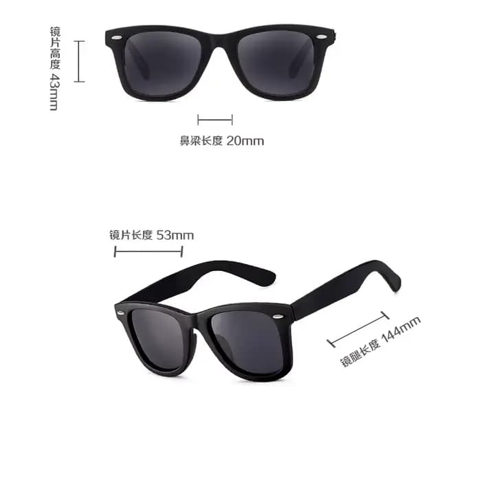 Lunettes de soleil classiques Wayfarer
