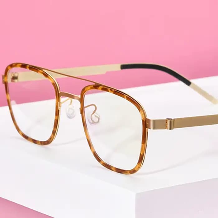 FONEX acétate alliage lunettes cadre hommes marque Design ultraléger carré