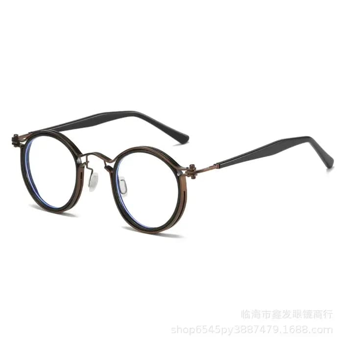 Lunettes rétro rondes anti-lumière bleue