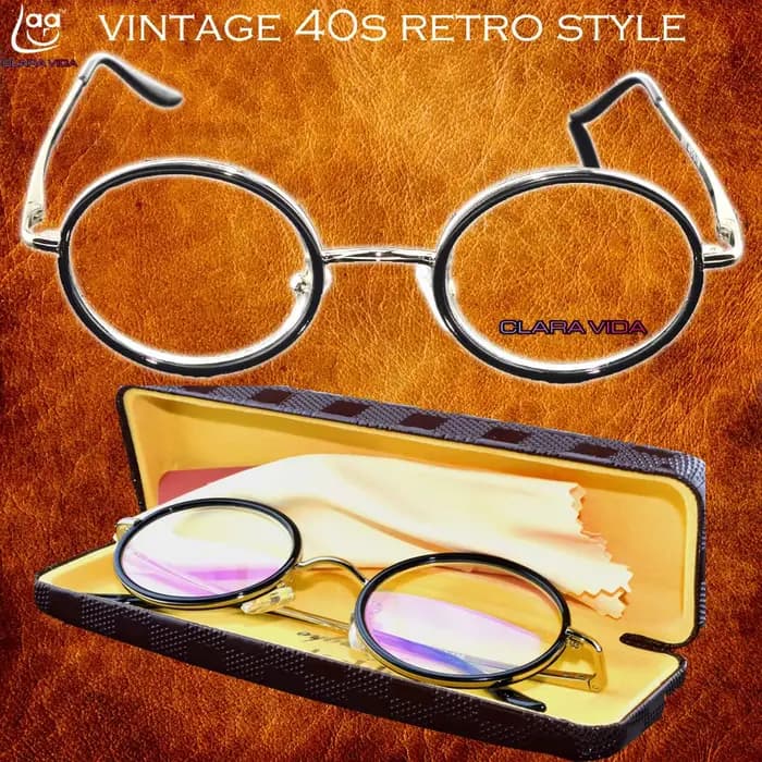 Lunettes de Lecture Rétro Classique en Titane Noble avec Boîte