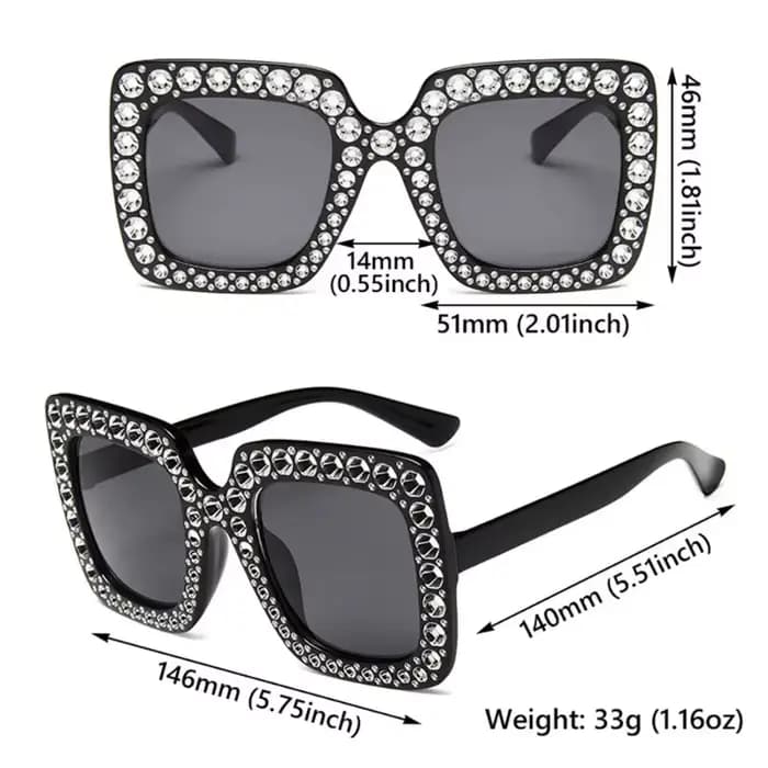 Lunettes de soleil surdimensionnées pour femmes
