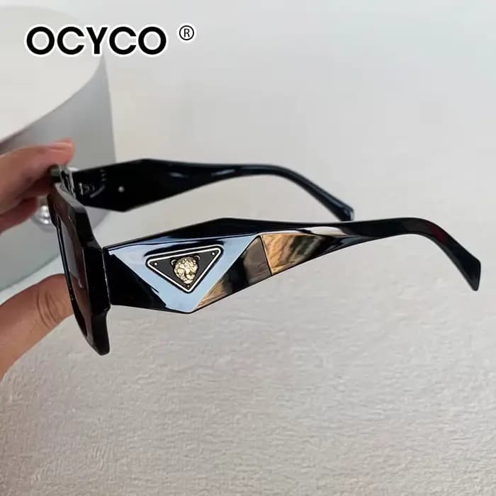Lunettes de soleil carrées classiques Punk pour hommes et femmes