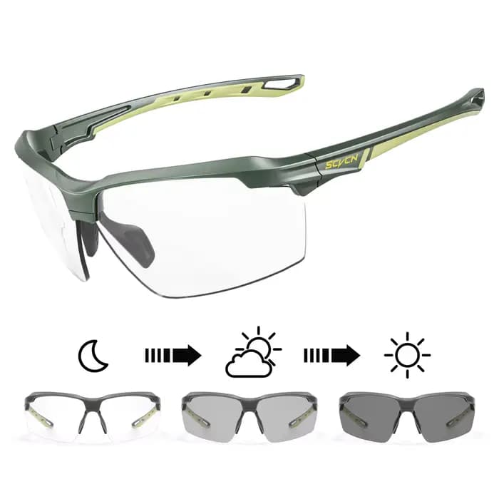SCVCN lunettes de cyclisme photochromiques UV400 Sports de plein air