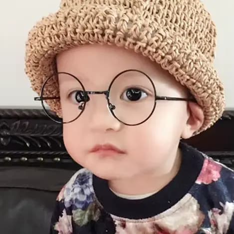 Nouvelles Montures de Lunettes Rondes pour Enfants