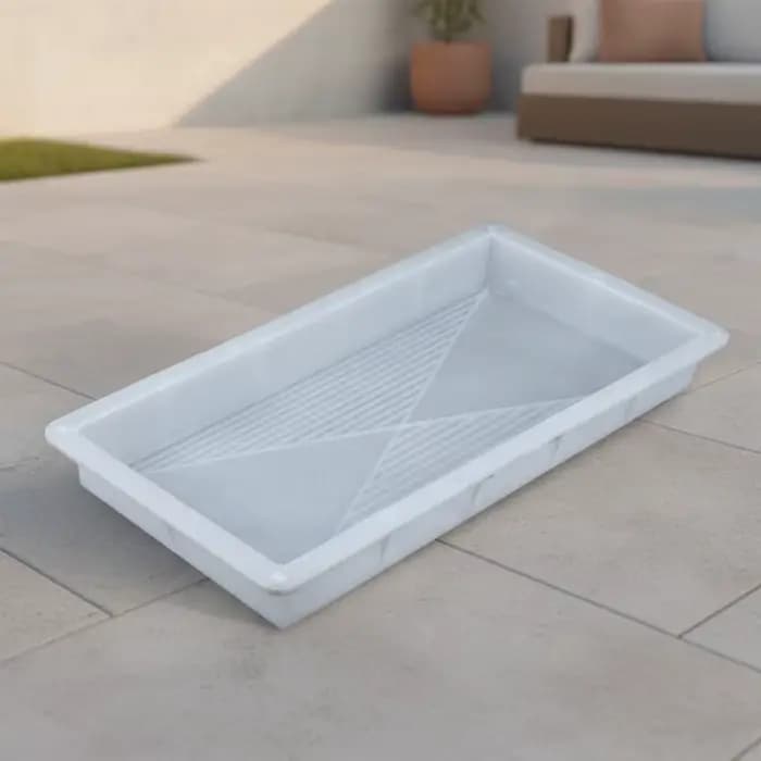 Moule en plastique pour la production de dalles de pavage carrées, de carreaux de jardin, de carreaux d'art antique, de carreaux de sol en béton antidérapants pour cour