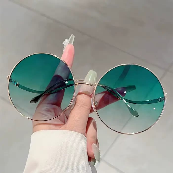 Lunettes de soleil rondes surdimensionnées pour femmes