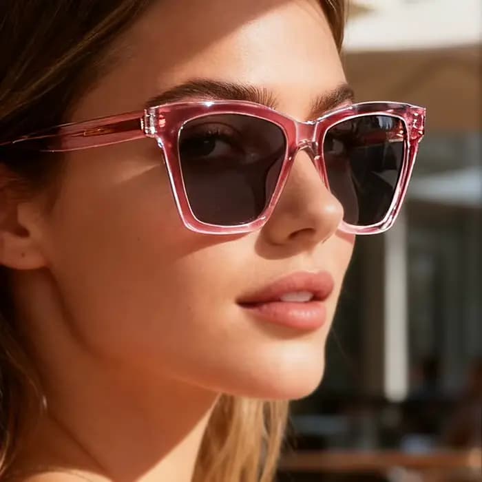 Lunettes de soleil photochromiques marron pour femmes