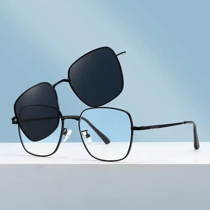 Lunettes de lecture polarisées magnétiques à clipser pour hommes et femmes