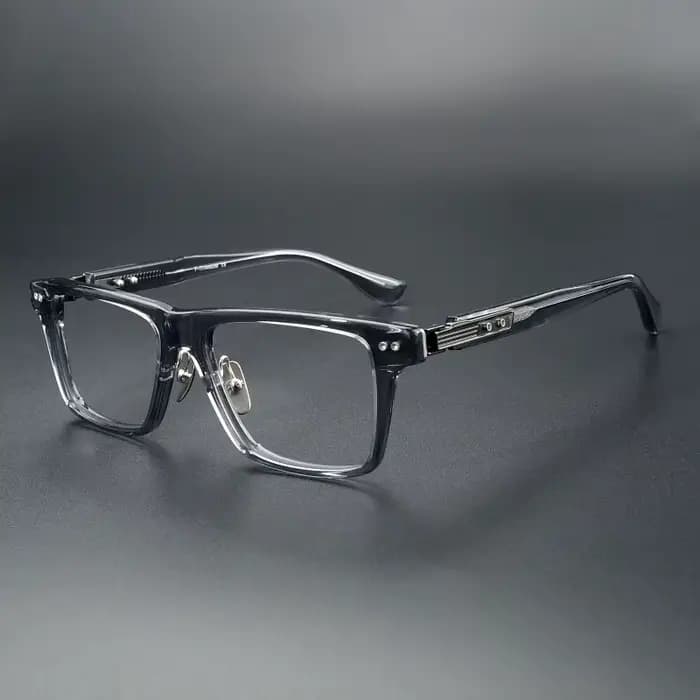Montures de lunettes de vue en acétate pour hommes DTS-407, en titane, carrées, faites à la main, style japonais, anti-lumière bleue, Gafa