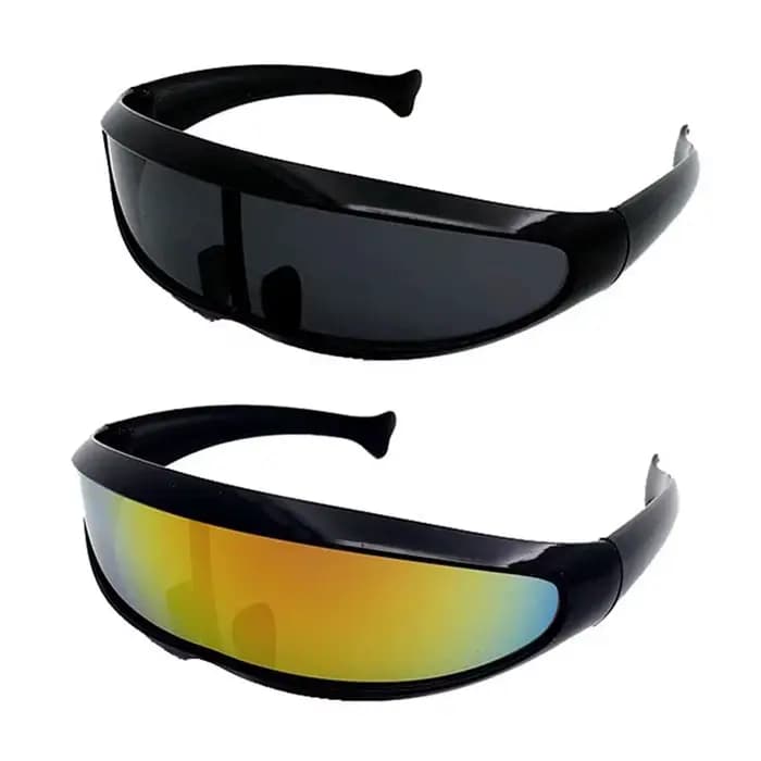 Lunettes de soleil étroites futuristes