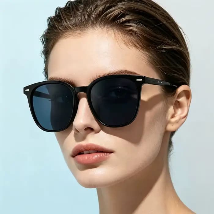 Lunettes de soleil carrées vintage pour femmes et hommes