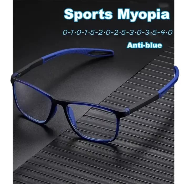 Lunettes de sport unisexes bloquant la lumière bleue, monture TR90 à la mode, pour myopie, lunettes transparentes pour hommes et femmes