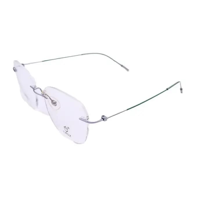 Montures de lunettes sans monture en titane pour grands visages