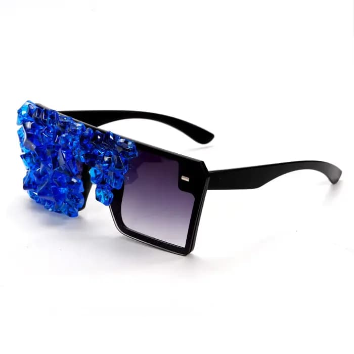 Nouvelles lunettes de mode en cristal de glace sans cadre