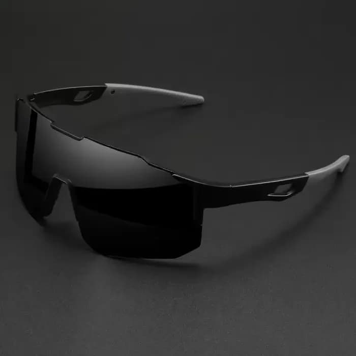Lunettes de soleil sportives surdimensionnées et colorées - Design enveloppant