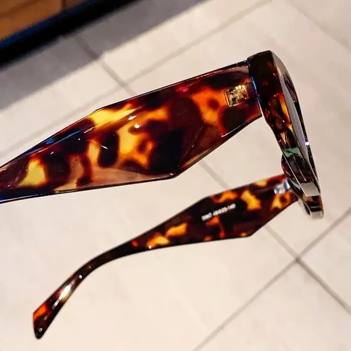 Lunettes ovales rétro à jambes larges pour femmes, 1 pièce, personnalité tendance, Cool, Style de rue, cadeau de vacances, fête quotidienne, Gathe