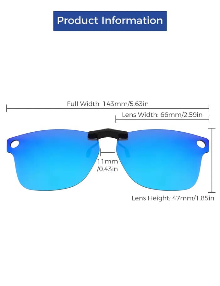 Rarayvix – lunettes de soleil polarisées à clipser