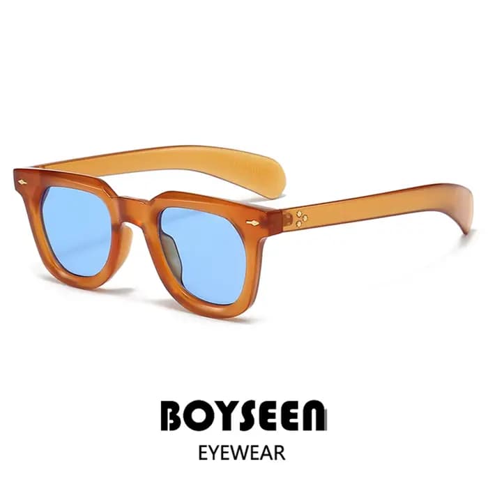 Lunettes de soleil orange pour hommes