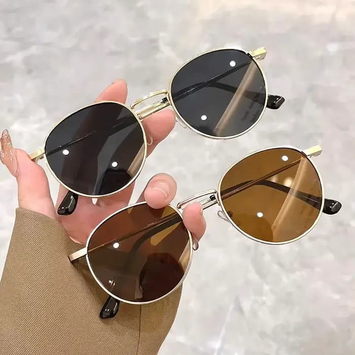 Lunettes de soleil rondes rétro pour hommes et femmes