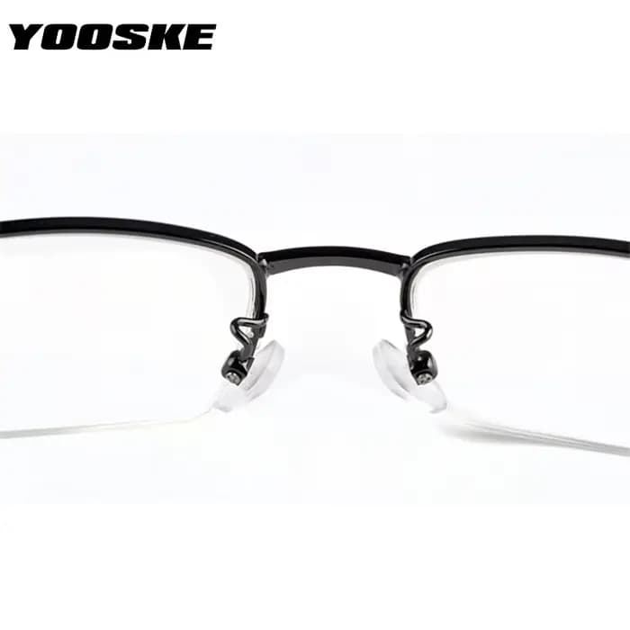 YOOSKE fini myopie lunettes femmes hommes demi-monture mode Sutdent